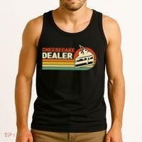 Cheesecake Dealer Retro Sweets Goodies Desserts Cheesecake Tank Top thumb 3