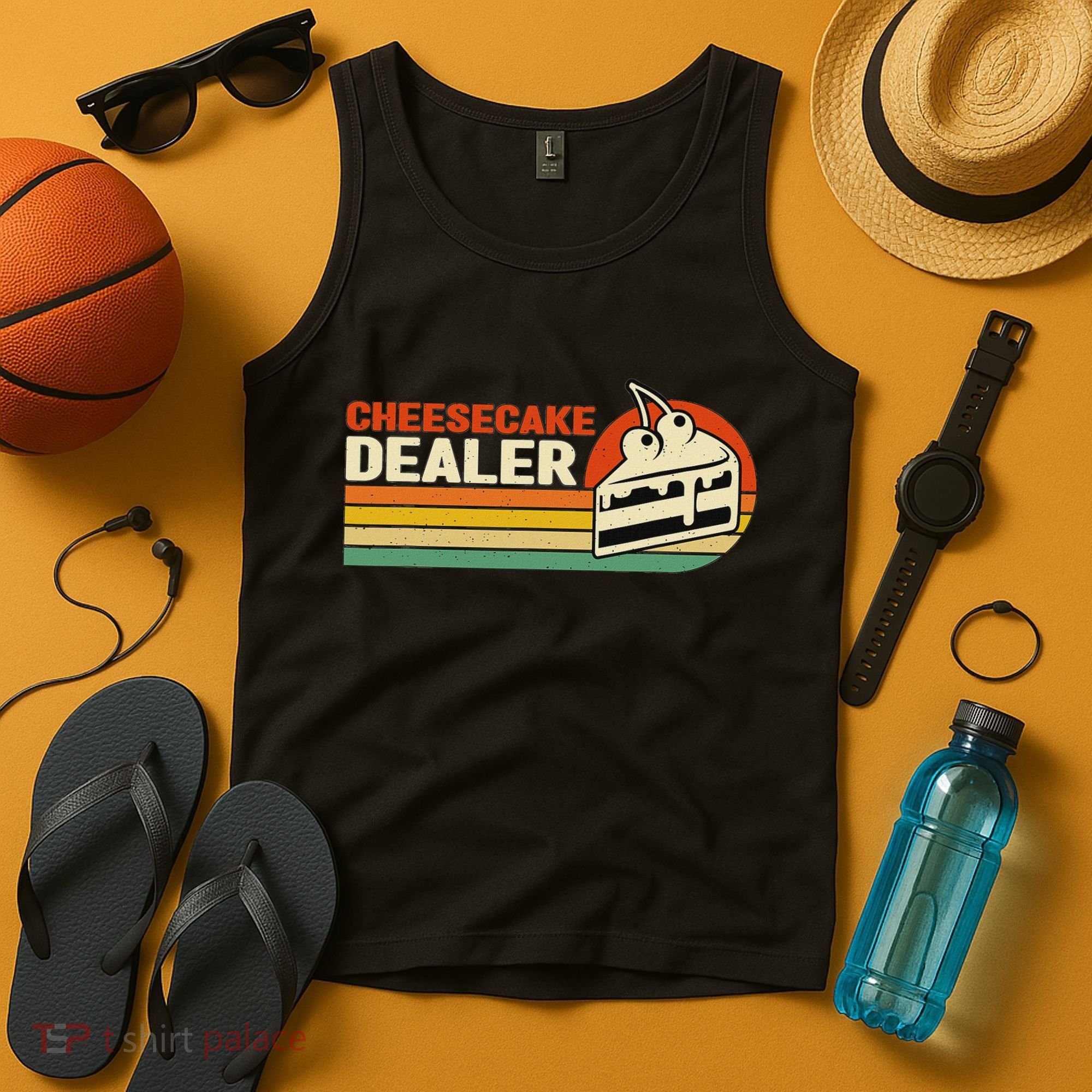 Cheesecake Dealer Retro Sweets Goodies Desserts Cheesecake Tank Top