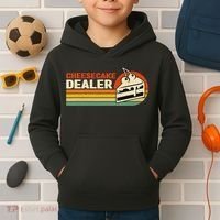 Cheesecake Dealer Retro Sweets Goodies Desserts Cheesecake Kids Hoodie thumb 2