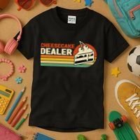 Cheesecake Dealer Retro Sweets Goodies Desserts Cheesecake Kids T-Shirt thumb 3