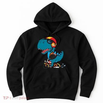 Cool Dinosaur Riding A Motorcycle Hoodie