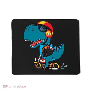 Cool Dinosaur Riding A Motorcycle Mousepad