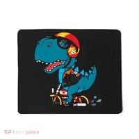 Cool Dinosaur Riding A Motorcycle Mousepad thumb 0