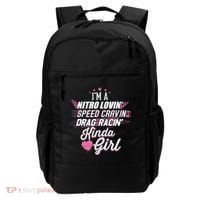 Cute Drag Racing Girl Nitro Lovin Speed Cravin Backpack thumb 0