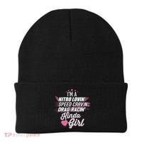 Cute Drag Racing Girl Nitro Lovin Speed Cravin Beanie thumb 0