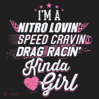 Cute Drag Racing Girl Nitro Lovin Speed Cravin Beanie thumb 2