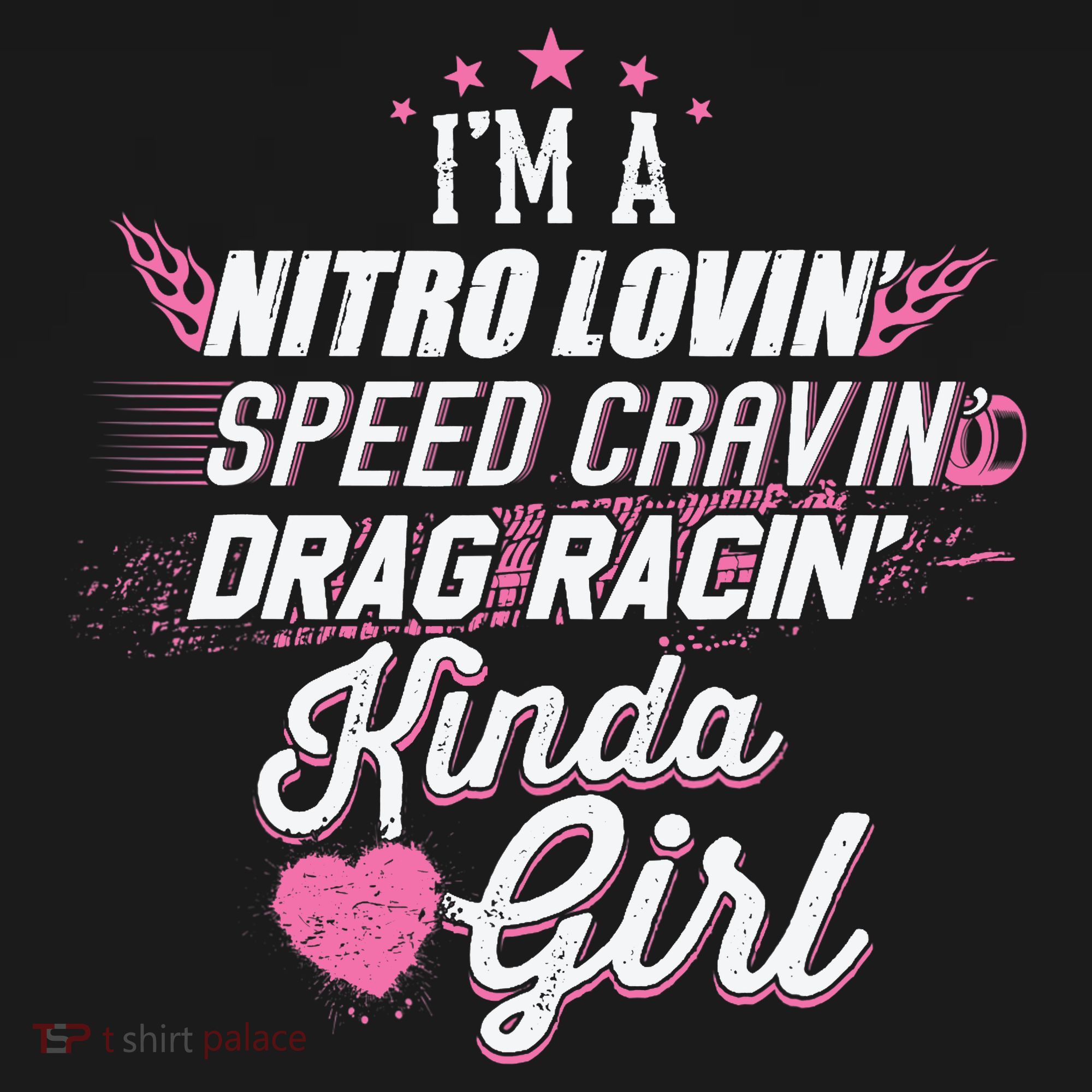 Cute Drag Racing Girl Nitro Lovin Speed Cravin Women's Hoodie