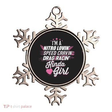 Cute Drag Racing Girl Nitro Lovin Speed Cravin Ornament