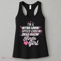 Cute Drag Racing Girl Nitro Lovin Speed Cravin Women's Tank Top thumb 3