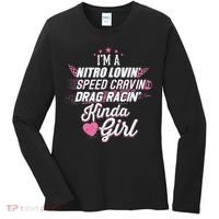 Cute Drag Racing Girl Nitro Lovin Speed Cravin Women's Long Sleeve Shirt thumb 0