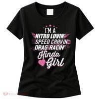 Cute Drag Racing Girl Nitro Lovin Speed Cravin Women's T-Shirt thumb 0
