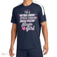 Cute Drag Racing Girl Nitro Lovin Speed Cravin Sport-Tek Competitor United Soccer Jersey thumb 0