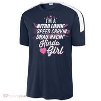 Cute Drag Racing Girl Nitro Lovin Speed Cravin Sport-Tek Competitor United Soccer Jersey thumb 2