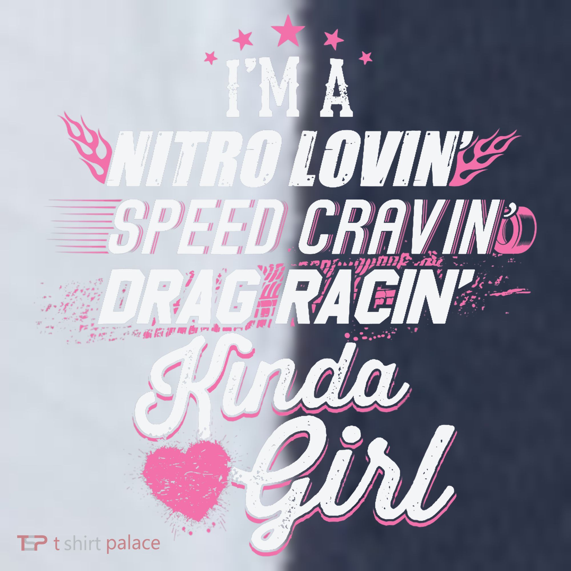 Cute Drag Racing Girl Nitro Lovin Speed Cravin Sport-Tek Competitor United Soccer Jersey