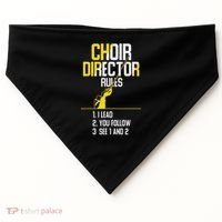Choir Director Rules Choir Teacher Choir Director USA-Made Doggie Bandana thumb 0