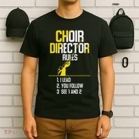 Choir Director Rules Choir Teacher Choir Director T-Shirt thumb 6