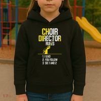 Choir Director Rules Choir Teacher Choir Director Kids Hoodie thumb 3