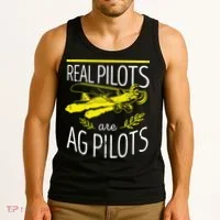 Crop Duster Real Pilots Are AG Pilots Tank Top thumb 3