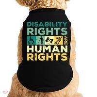 Cool Disability Rights Are Human Rights Support Caregivers Doggie Tank thumb 0