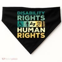 Cool Disability Rights Are Human Rights Support Caregivers USA-Made Doggie Bandana thumb 0
