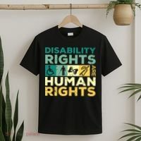 Cool Disability Rights Are Human Rights Support Caregivers T-Shirt thumb 2