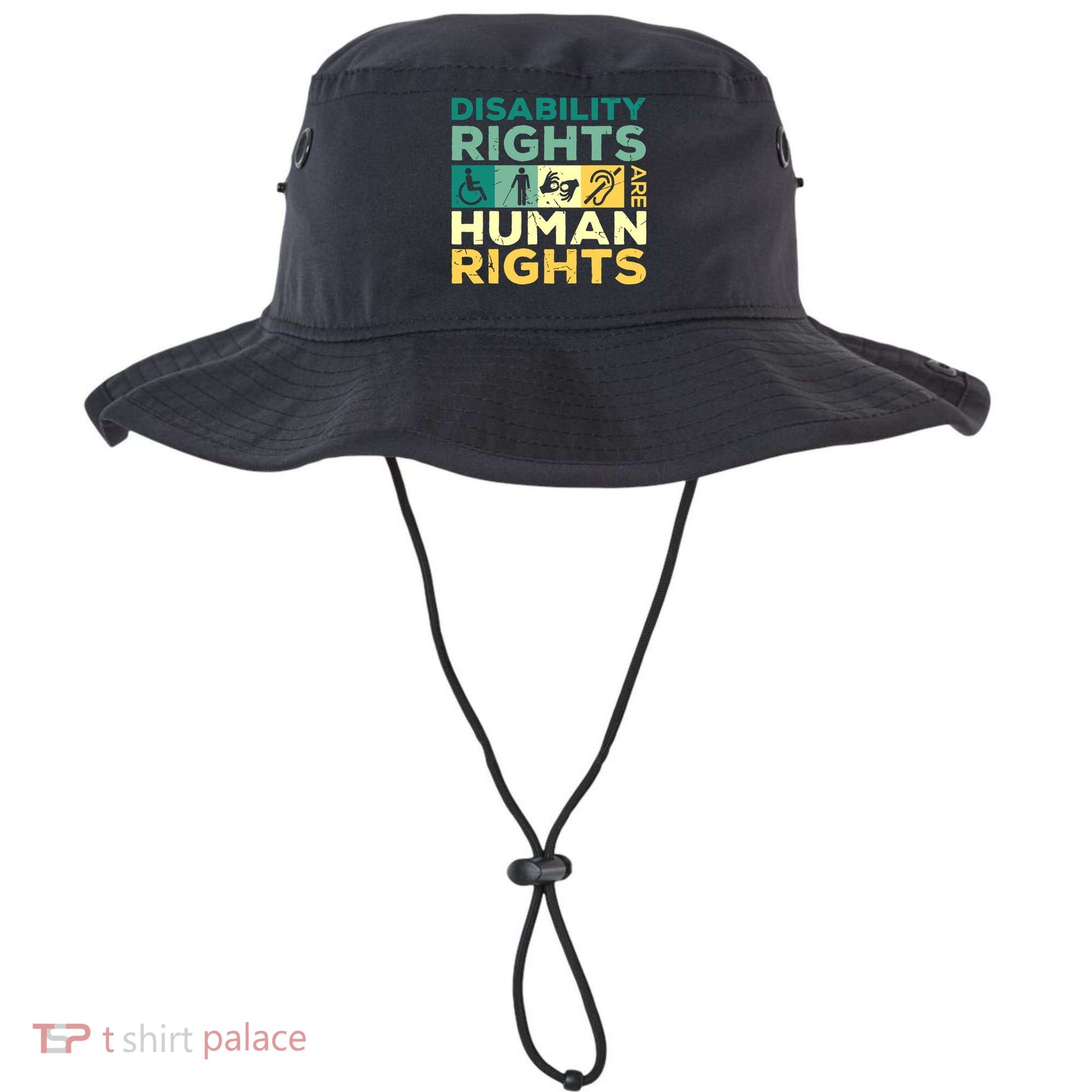 Cool Disability Rights Are Human Rights Support Caregivers Bucket Hat