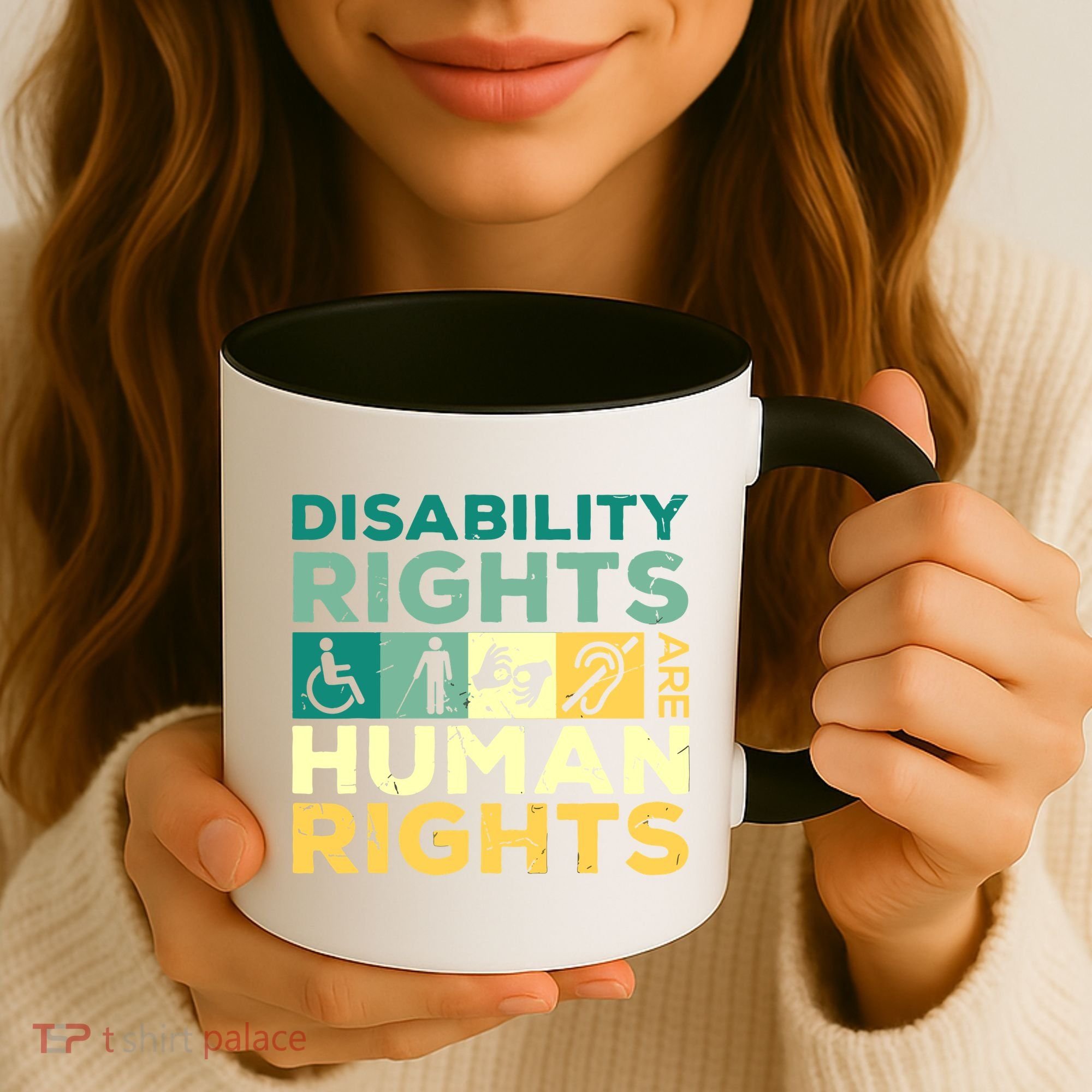 Cool Disability Rights Are Human Rights Support Caregivers Coffee Mug