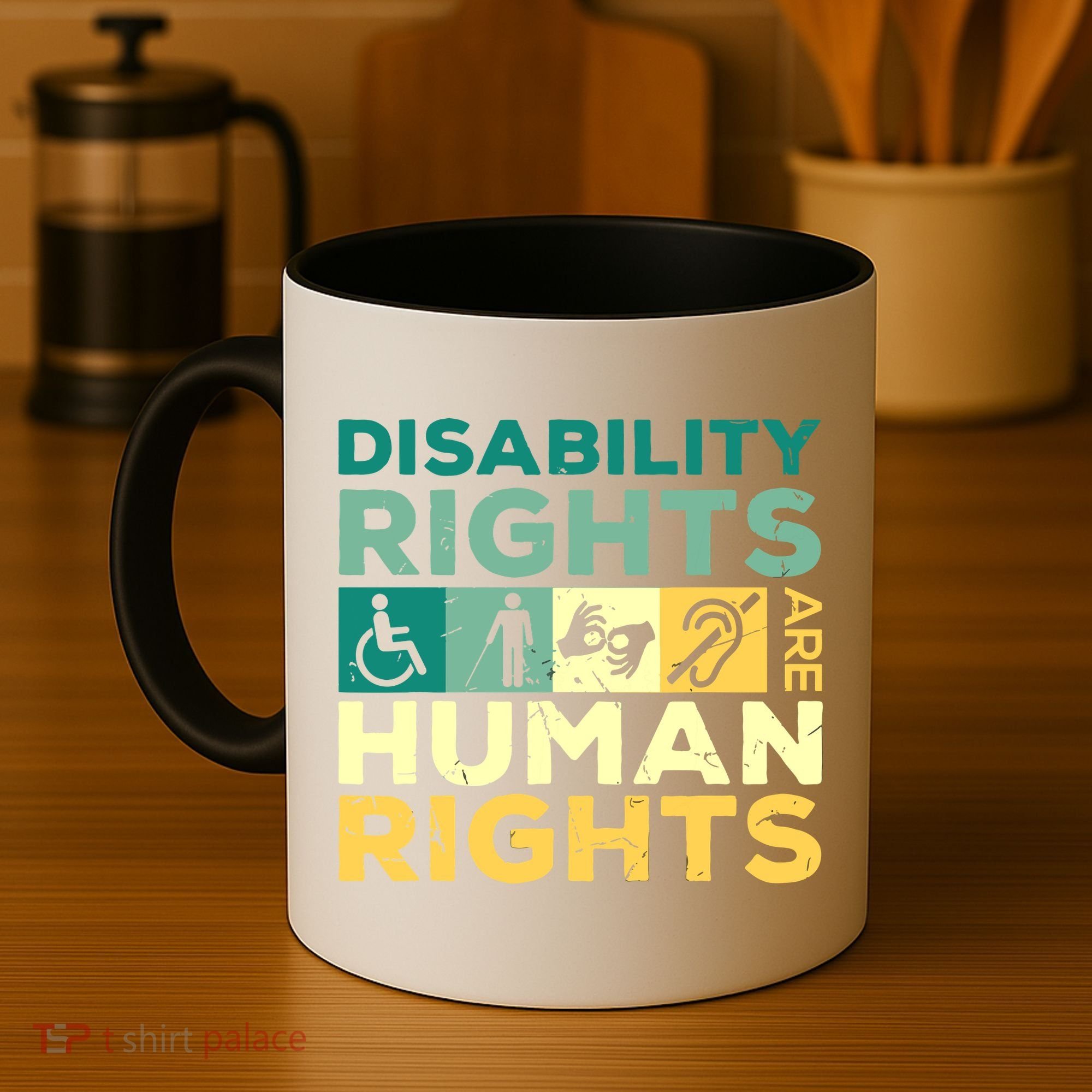 Cool Disability Rights Are Human Rights Support Caregivers Coffee Mug