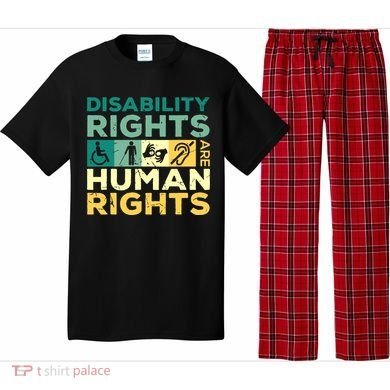 Cool Disability Rights Are Human Rights Support Caregivers Pajama Set