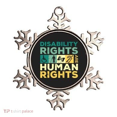 Cool Disability Rights Are Human Rights Support Caregivers Ornament