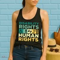 Cool Disability Rights Are Human Rights Support Caregivers Women's Tank Top thumb 2