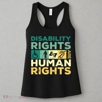 Cool Disability Rights Are Human Rights Support Caregivers Women's Tank Top thumb 3