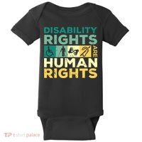 Cool Disability Rights Are Human Rights Support Caregivers Baby Bodysuit thumb 0