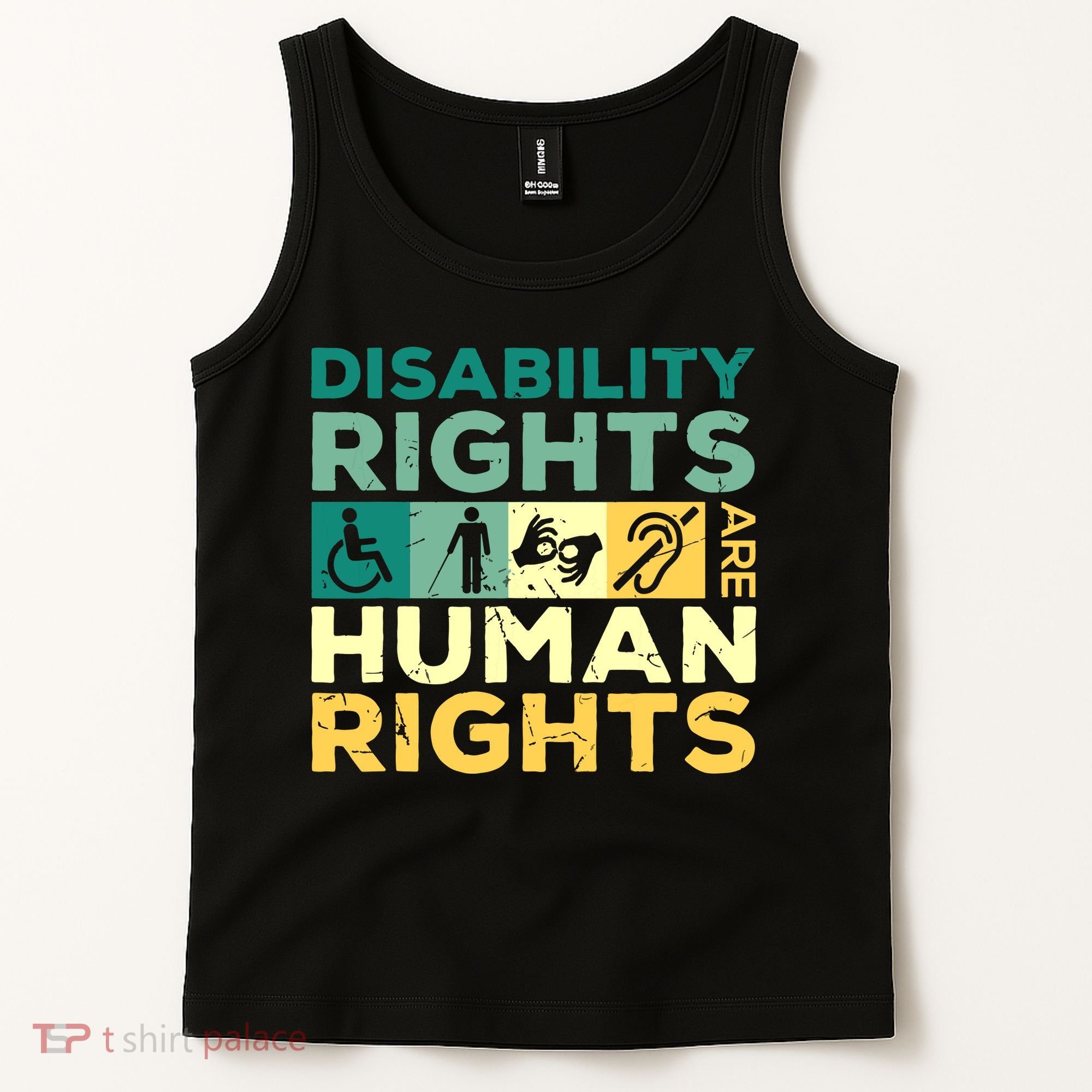 Cool Disability Rights Are Human Rights Support Caregivers Tank Top