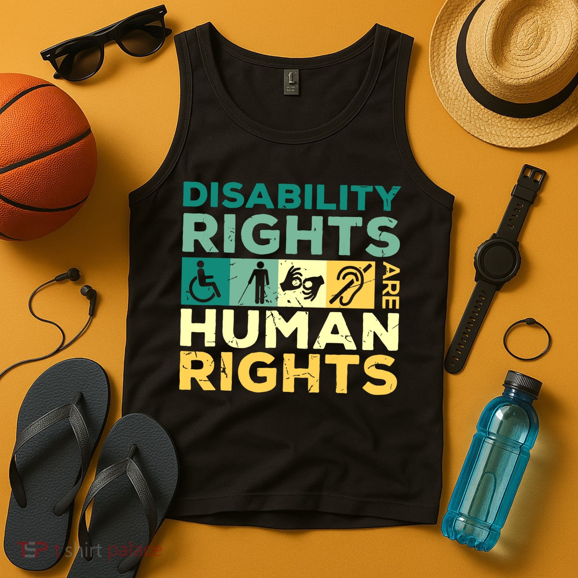 Cool Disability Rights Are Human Rights Support Caregivers Tank Top