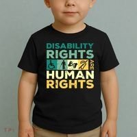 Cool Disability Rights Are Human Rights Support Caregivers Toddler T-Shirt thumb 2