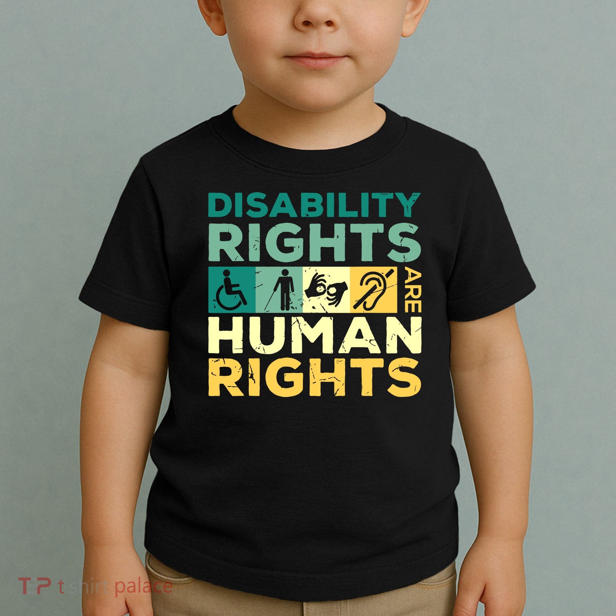 Cool Disability Rights Are Human Rights Support Caregivers Toddler T-Shirt