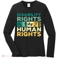 Cool Disability Rights Are Human Rights Support Caregivers Women's Long Sleeve Shirt thumb 0