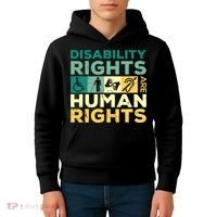Cool Disability Rights Are Human Rights Support Caregivers Kids Hoodie thumb 4