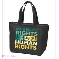 Cool Disability Rights Are Human Rights Support Caregivers Tote Bag thumb 3