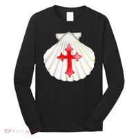 Camino De Santiago Pilgrim Cross Shell Long Sleeve Shirt thumb 0