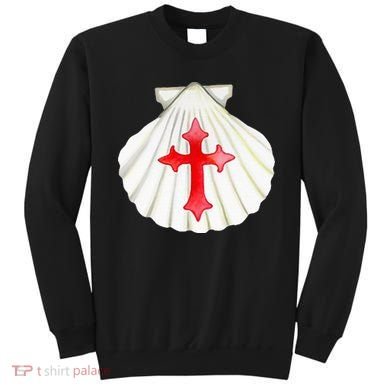 Camino De Santiago Pilgrim Cross Shell Sweatshirt