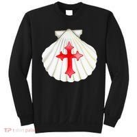 Camino De Santiago Pilgrim Cross Shell Sweatshirt thumb 0
