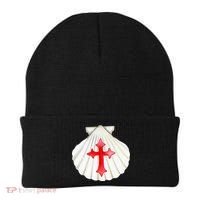 Camino De Santiago Pilgrim Cross Shell Beanie thumb 0
