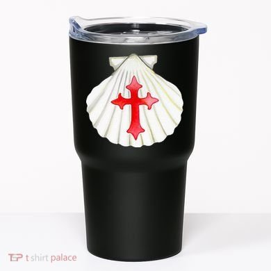 Camino De Santiago Pilgrim Cross Shell Tumbler