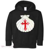 Camino De Santiago Pilgrim Cross Shell Toddler Hoodie thumb 0