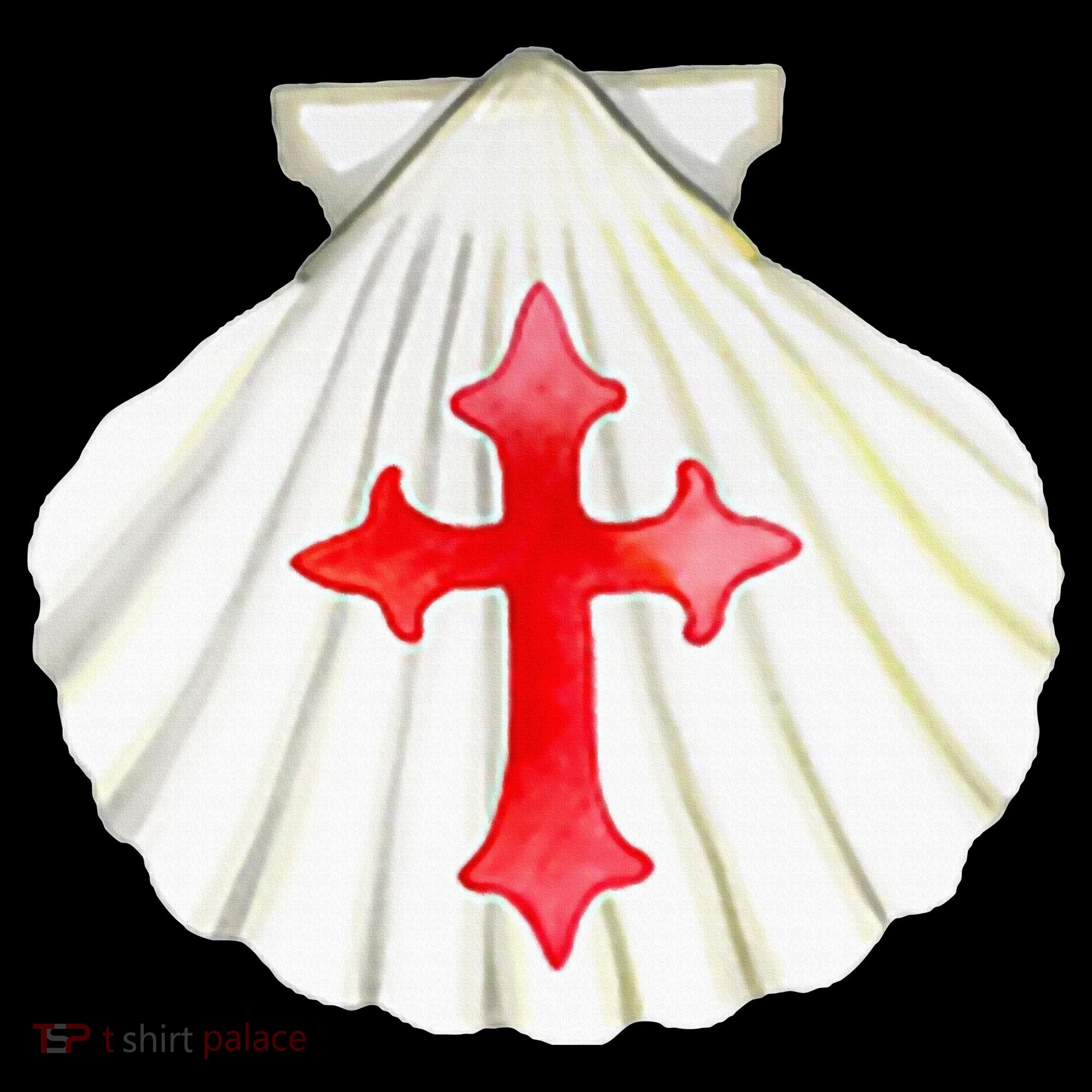Camino De Santiago Pilgrim Cross Shell Tank Top