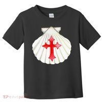 Camino De Santiago Pilgrim Cross Shell Toddler T-Shirt thumb 0