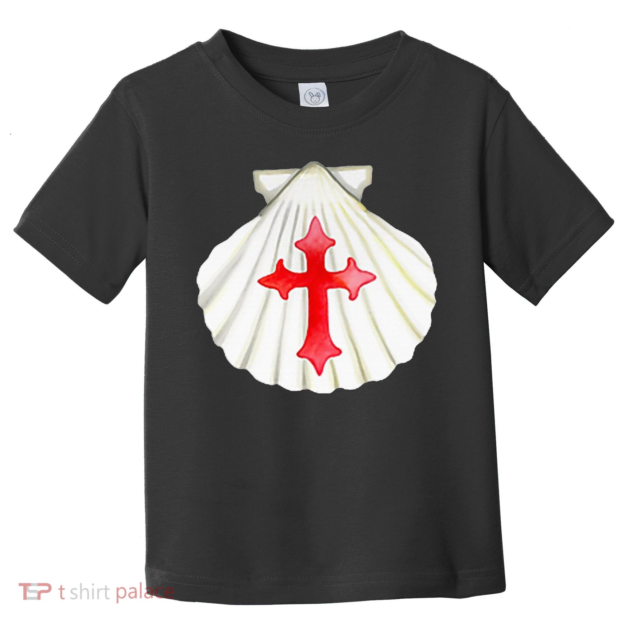 Camino De Santiago Pilgrim Cross Shell Toddler T-Shirt
