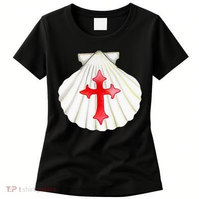 Camino De Santiago Pilgrim Cross Shell Women's T-Shirt